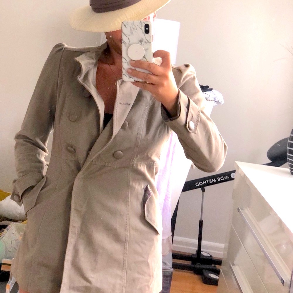 H&M taupe coat
